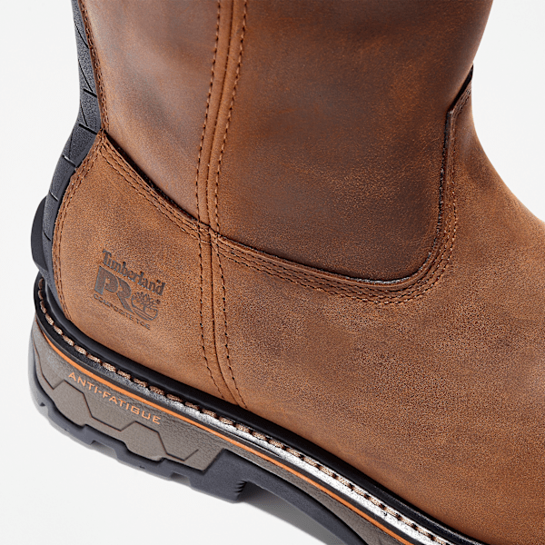 Men's True Grit Pull On Composite Toe Waterproof Work Boot / Earth Brown