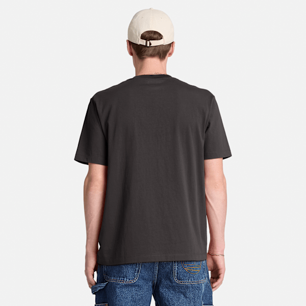Men's Established 1973 Embroidered Short-Sleeve T-Shirt / Vintage Black