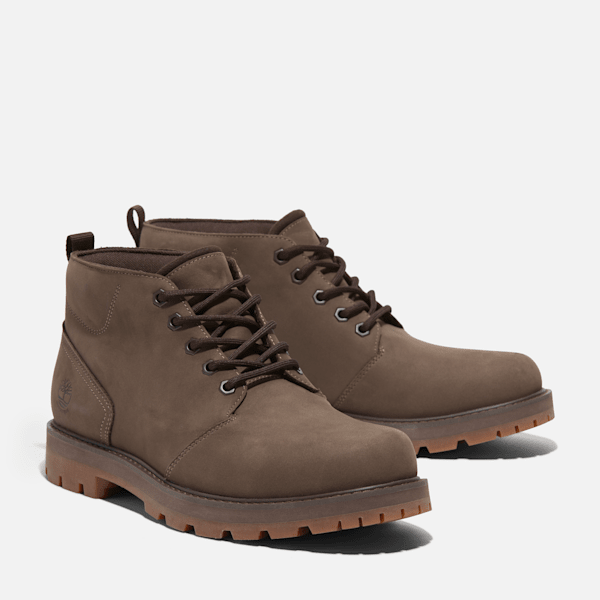 Men's Britton Road Waterproof Chukka Boot / Brown Nubuck