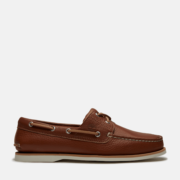 Men's Lake House Classic 2-Eye Boat Shoe / Rust Full-Grain