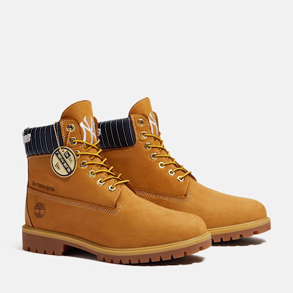 Men's Timberland® x New Era® Yankees 6-Inch Waterproof Boot / Wheat Yankees
