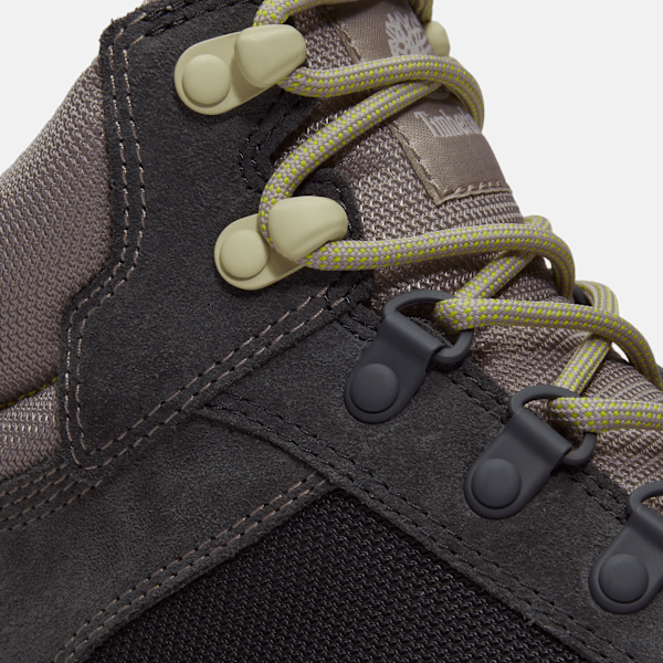 Women's White Ledge Mid Waterproof Hiking Boot / Dark Grey Suede