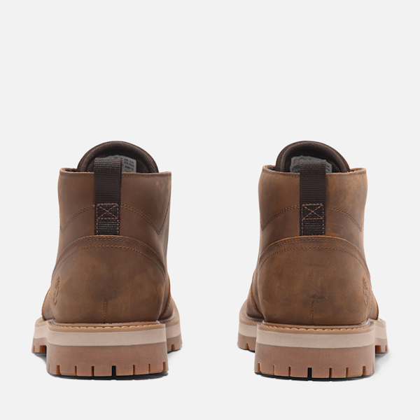 Men's Britton Road Mid Waterproof Chukka Boot / Rust Full-Grain