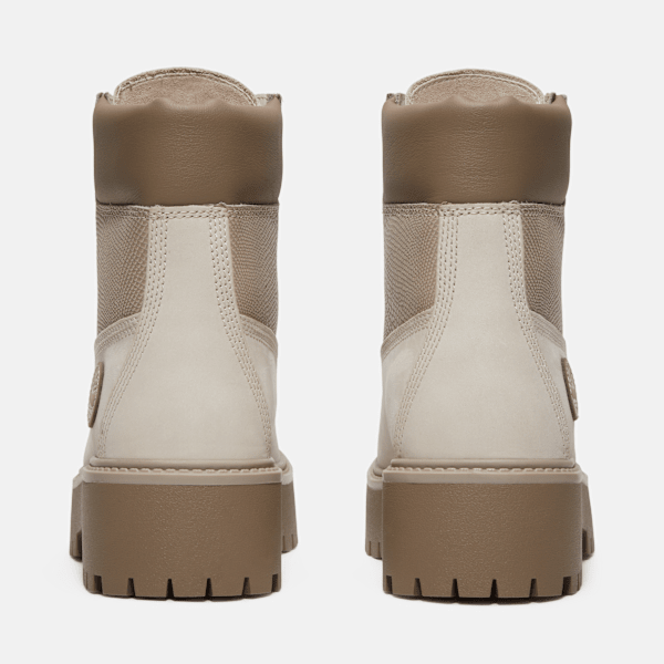 Women's Year of the Snake Stone Street 6-Inch Waterproof Platform Boot / White Nubuck