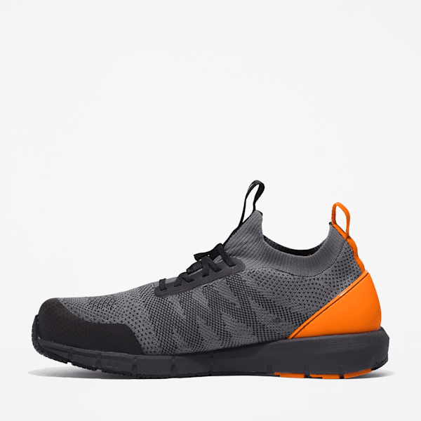 Men's Radius Composite Toe Work Sneaker / Grey/Orange
