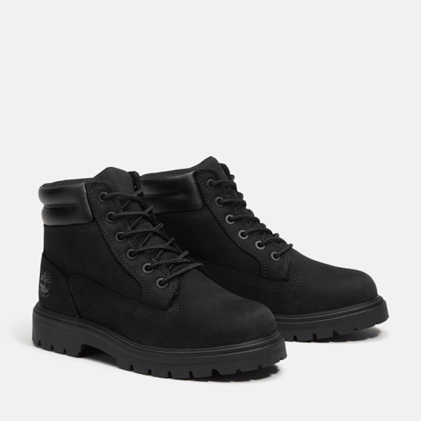 Youth Auburn Falls 6-Inch Waterproof Boot / Black Nubuck