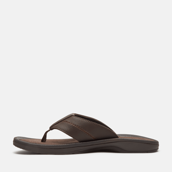 Men's Timberland® Originals Slide Sandal / Dark Brown Leather