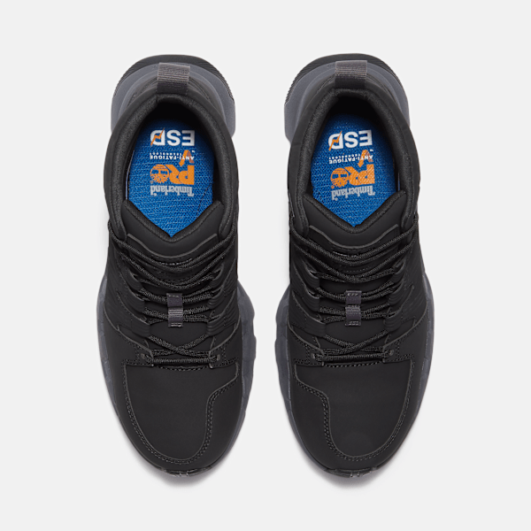 Men's Powertrain EV Mid Composite Toe SD10 Work Sneaker / Blackout Leather/Synthetic