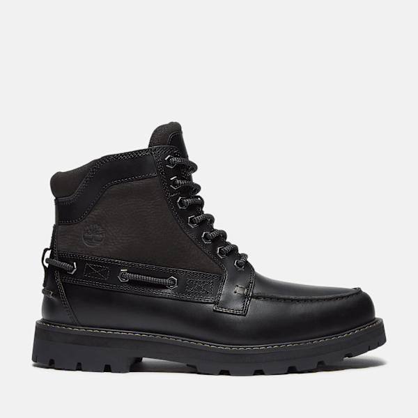 Men's Britton Road Moc-Toe Boot / Black Full-Grain