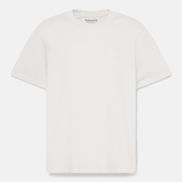 Men's Silicon Badge Short-Sleeve T-Shirt / Vintage White