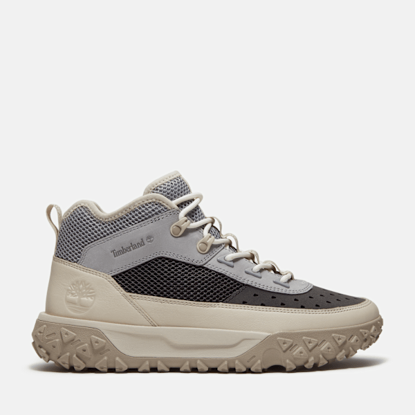Men's GreenStride™ Motion 6 Mid Perforated Sneaker / White Full-Grain
