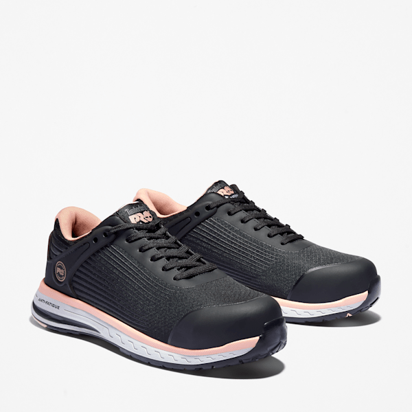 Women's Timberland PRO® Drivetrain Comp-Toe Work Sneaker / Black/Pink