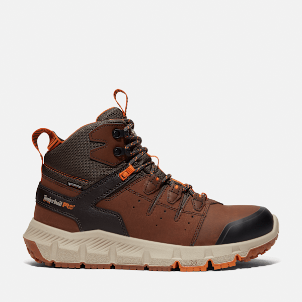 Men's Tempe 6" Soft Toe Waterproof Work Boot / Medium Brown Leather