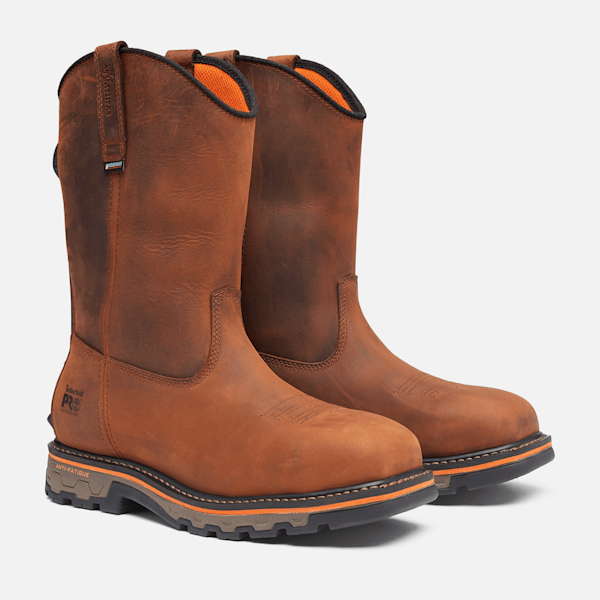 Men’s Timberland PRO® BOA® True Grit Pull-On Work Boot / Medium Brown Full-Grain