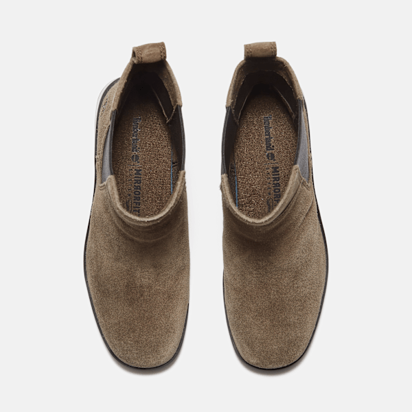 Women's Bellevaux Chelsea Boot / Dark Brown Suede/Black