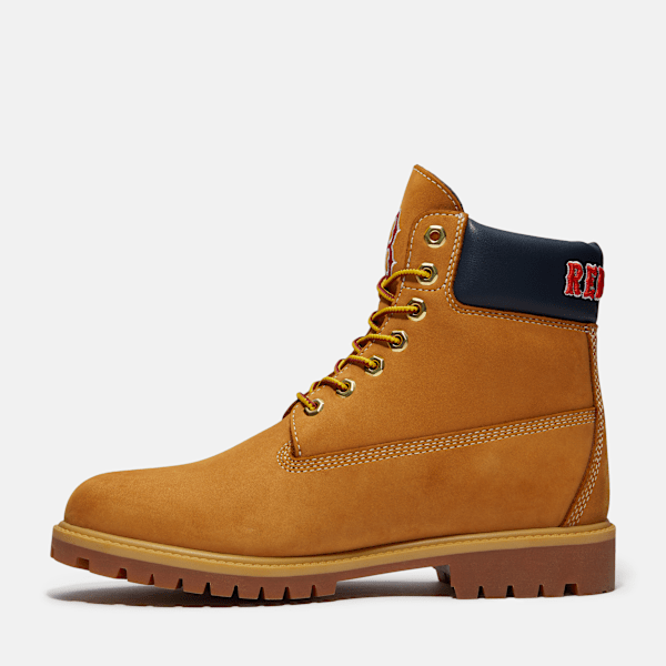 Men's Timberland® x New Era® Red Sox 6-Inch Waterproof Boot / Wheat Red Sox