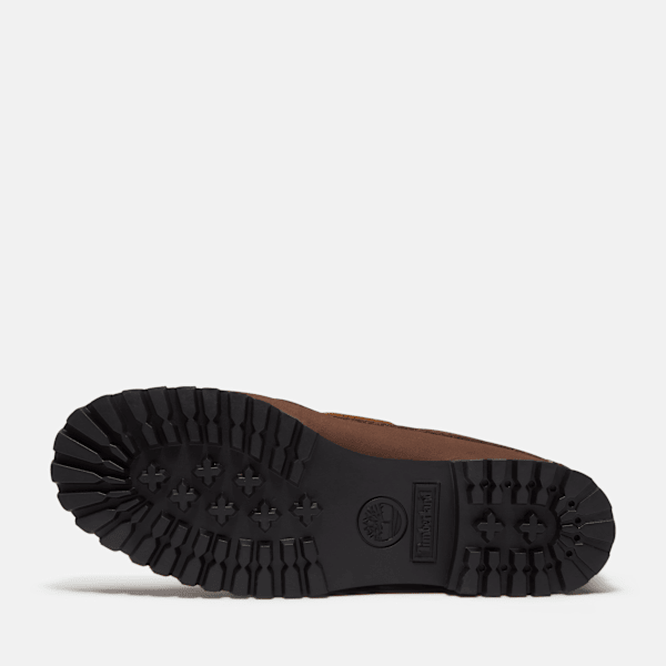 Women's Timberland® Authentic 3-Eye Boat Shoe / Dark Brown Nubuck