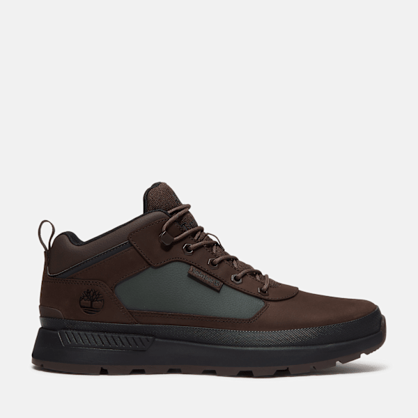 Men's Field Trekker Sneaker / Dark Brown Nubuck/Dark Green