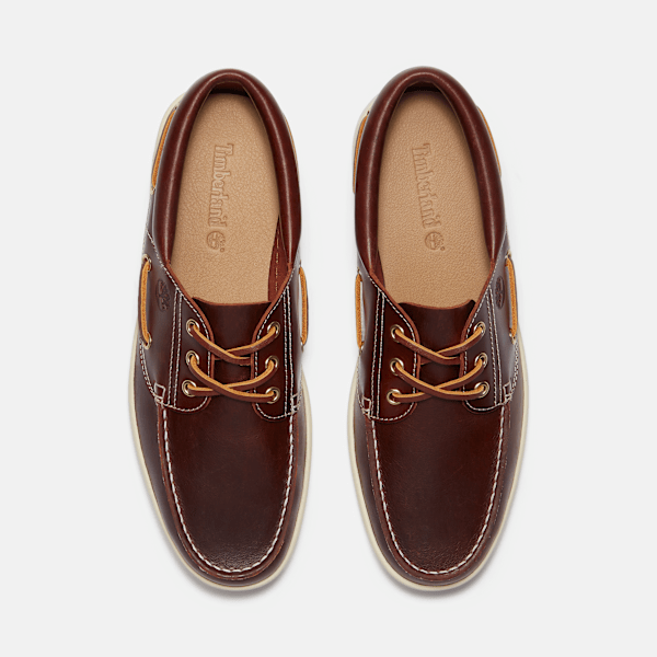 Men's Timberland® Portofino Pier Boat Shoe / Burgundy Full-Grain