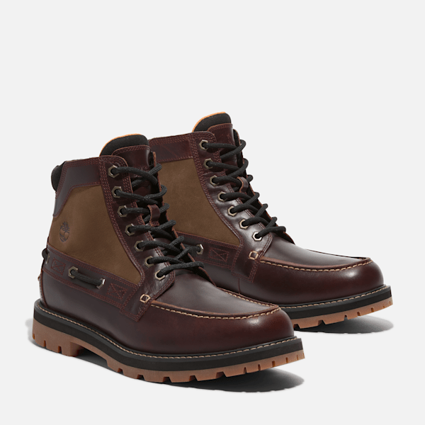 Men's Britton Road Moc-Toe Boot / Root Beer Full-Grain