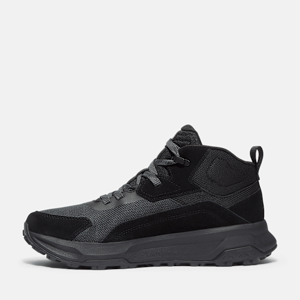 Men's Motion Ledge Mid Sneaker / Black Suede