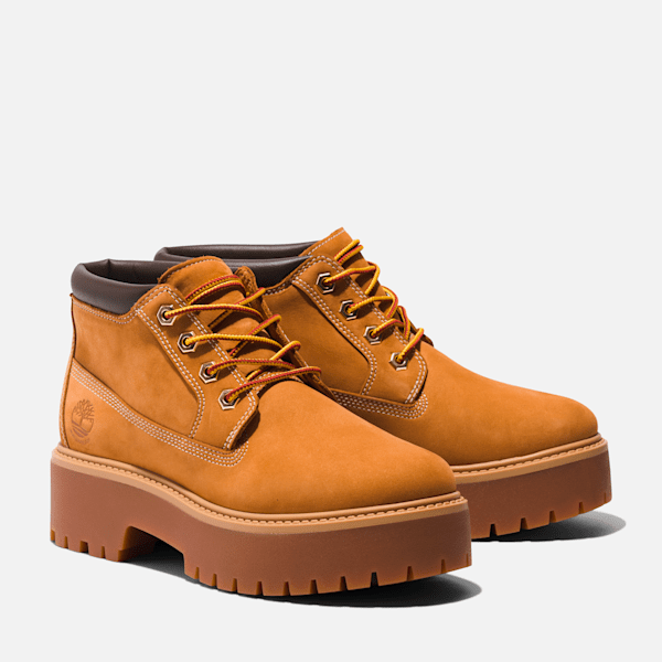 Women's Stone Street Waterproof Platform Boot / Wheat