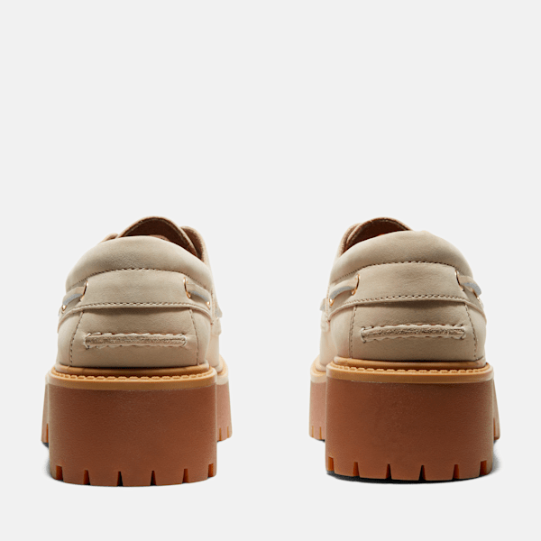 Women's Stone Street Platform Boat Shoe / Taupe
