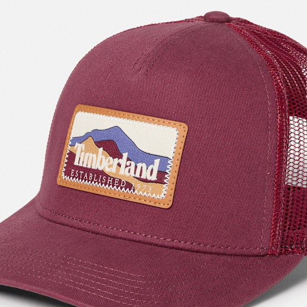 Mountain Patch Trucker Cap / Burgundy