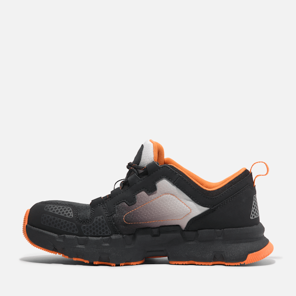 Men's Timberland PRO® Powertrain EV Comp-Toe Athletic Work Sneaker / Grey/Orange