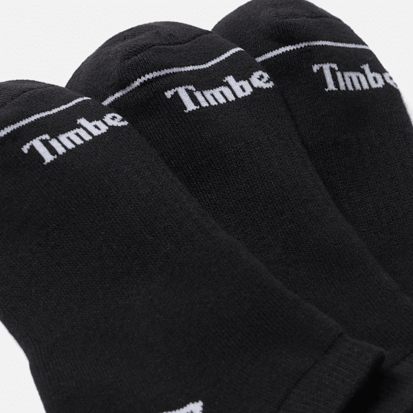 Bowden 3-Pack Full Cushion No-Show Sock / Black