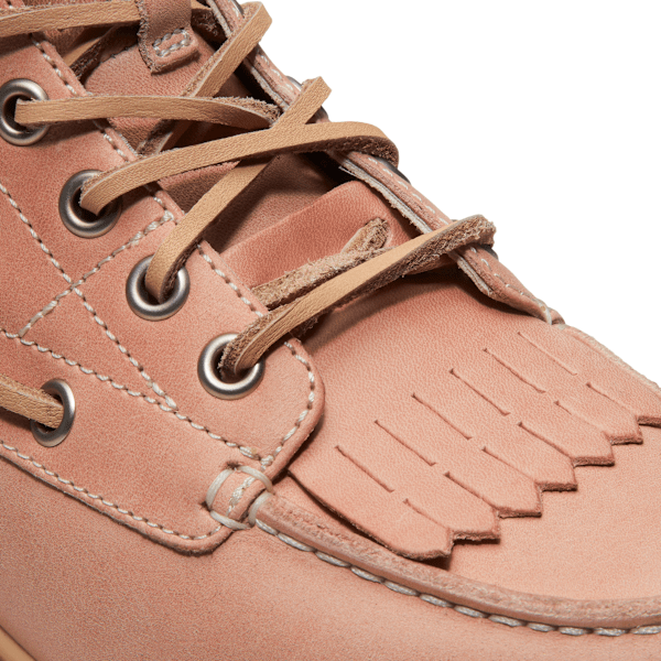 Women’s Stone Street Platform Kiltie Boot / Light Pink Full-Grain