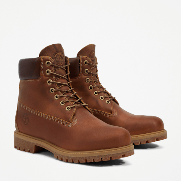 Men's Timberland® Premium 6-Inch Waterproof HeritageBoots / Medium Brown Nubuck