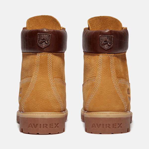 Men's Timberland® x Avirex Premium 6-Inch Waterproof Boot / Wheat Nubuck