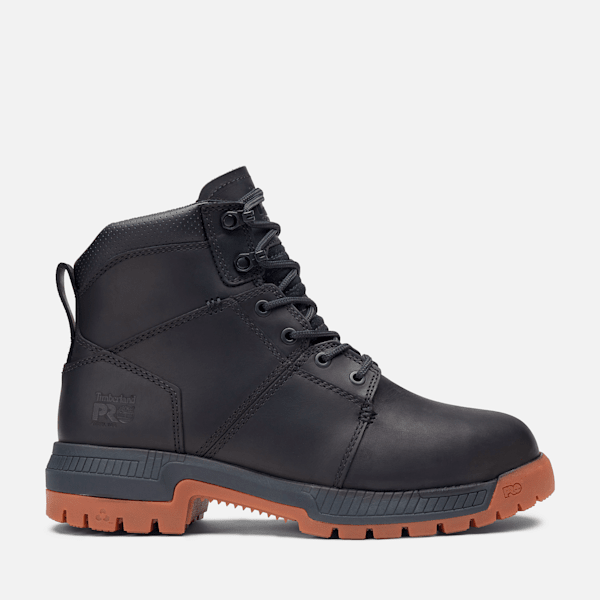 Men's Timberland PRO® Montauk 6" Steel Toe Work Boot / Black Full-Grain/Tan