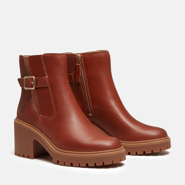 Women's Stone Heights Chelsea Boot / Rust Full-Grain