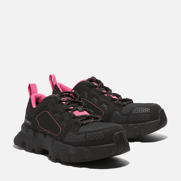 Women's Timberland PRO® Powertrain EV Composite Toe Work Sneaker / Black/Pink