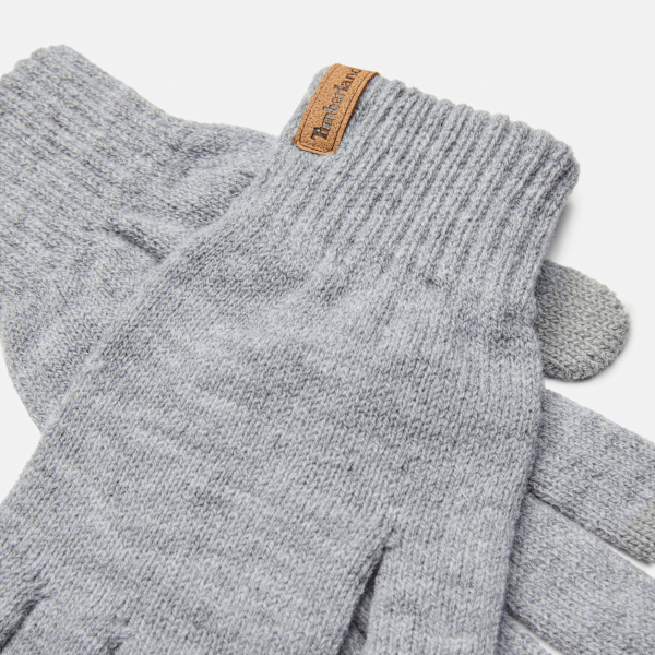 Men's Rib Knit Glove / Medium Grey Heather