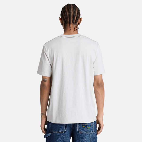 Men's Established 1973 Embroidered Short-Sleeve T-Shirt / Light Oatmeal Heather