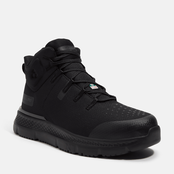 Men's Intercept Mid CSA Steel Toe Work Sneaker / Black Ripstop Nylon