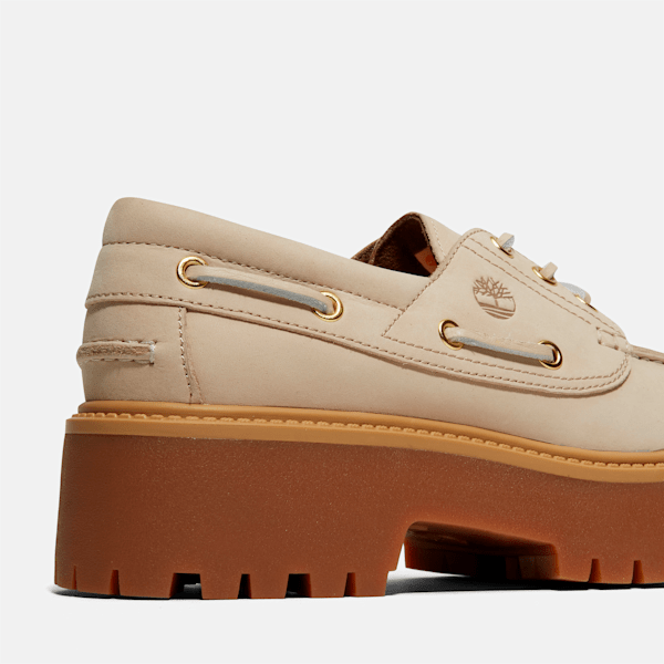 Women's Stone Street Platform Boat Shoe / Taupe