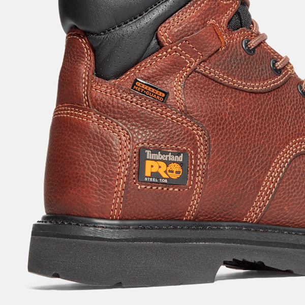 Men's Met Guard Steel Toe Work Boot / Brown