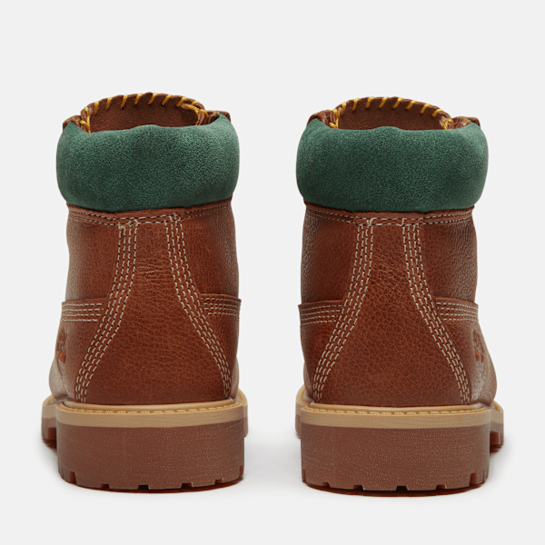 Youth Timberland® Premium 6-Inch Waterproof Boot / Rust Full-Grain