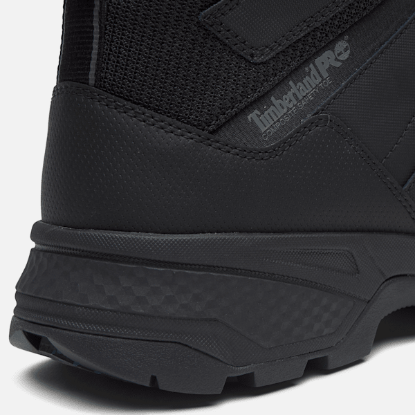 Men's Switchback Comp-Toe Waterproof Work Boot / Black Full-Grain/Grey