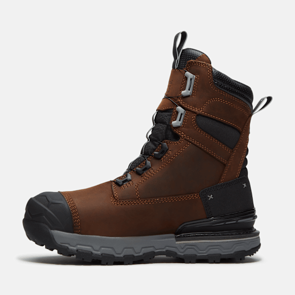 Men's Timberland PRO® Boondock Ultralight 8" Composite-Toe Work Boot with BOA® Fit System / Brown Full-Grain/Grey