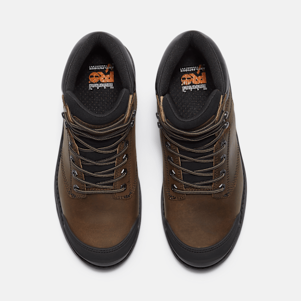 Men's TiTAN™ Tasker 6" Alloy-Toe Work Boot With Toe Bumper / Light Brown Full-Grain