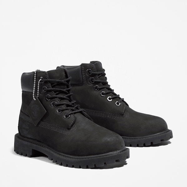 Youth Timberland® Premium 6-Inch Waterproof Boot / Black
