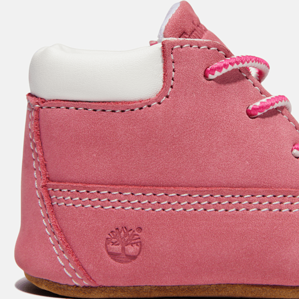 Infant Crib Bootie / Medium Pink Nubuck