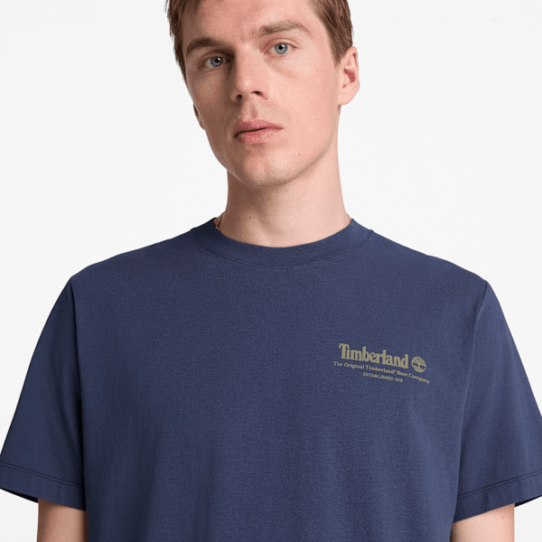 Men's Bootmakers Short-Sleeve Graphic T-Shirt / Mood Indigo