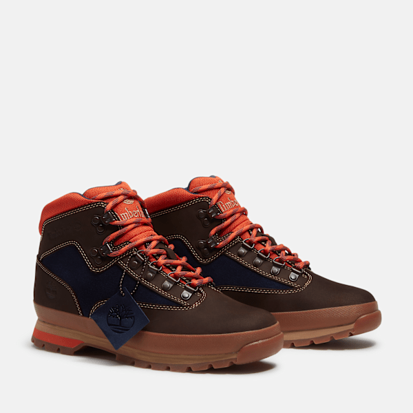 Men's Euro Hiker / Dark Brown Nubuck/Dark Blue