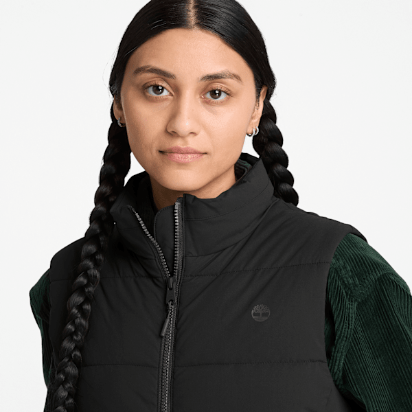 Women's Water Repellent Puffer Vest / Black